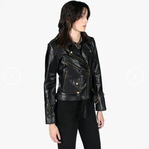 NWT Straight to Hell Vegan Leather Commando Jacket